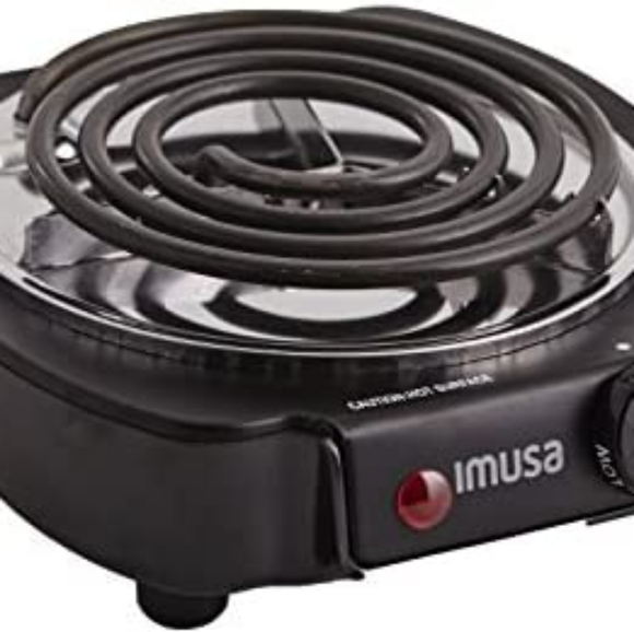 IMUSA USA GAU-80305 Electric Single Burner 1100-Watts, Black - Picture 1 of 4